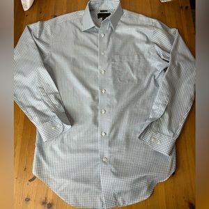 Men’s Jos A Bank Reserve No Wrinkles White Long Sleeve Button Down 16.5-35
